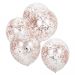 Konfetti ballonger - Roséfärgat konfetti, 5-pack