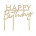  Gyllene tårtdekoration - Happy Birthday, akryl