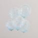  Konfetti-ballonger - Ljusblåa frigolitkulot, 5-pack