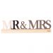  Bordsdekoration - Mr & Mrs, roséguld, akryl