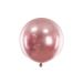  Rund glänsande ballong - Roséguld,  60cm