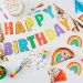  Banderoll - Happy Birthday Rainbow