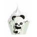  Muffinsomslag - Panda, 6-pack