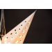  Vit pappersstjärna med LED-belysning, 43 cm