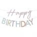  Pastellig Happy Birthday banderoll