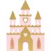  Bordsdekoration - Rosa Prinsess slott