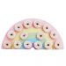  Donut vägg - Pastel Rainbow