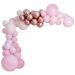  Stor ballongbåge - Luxe, puderrosa/ roséguld