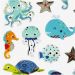  Klistermärken - Havets djur