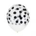  Klara ballonger med svarta prickar - 30cm, 5-pack