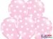  Rosa ballonger - Stora vita prickar, 30cm