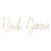  Stolsdekoration av trä - Bride & Groom