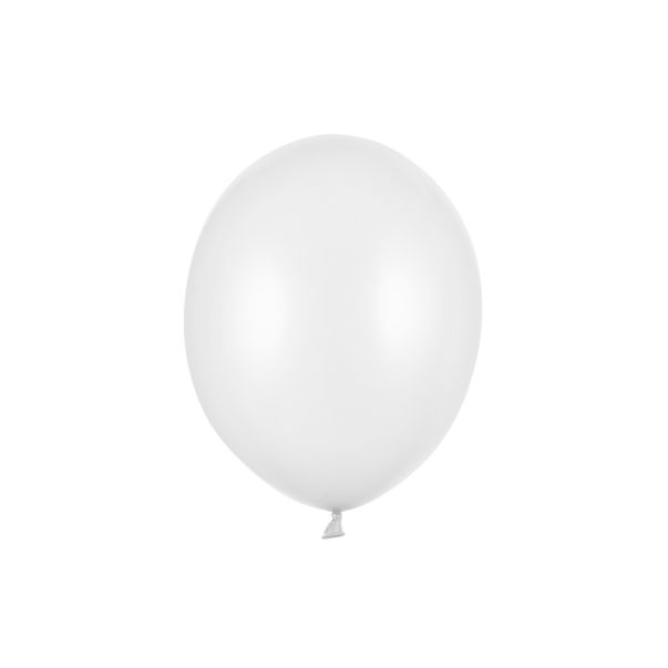  Starka metallic-vita ballonger - 30cm, 100-pack