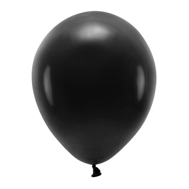  EKO ballonger - Pastellsvart, 30cm, 10-pack