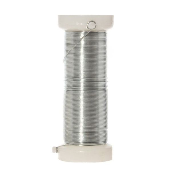  Metalltråd- Silverfärg, Ø 0,3mm, 30m