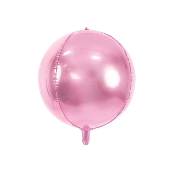  Folieballong - Rosa klot, 40cm