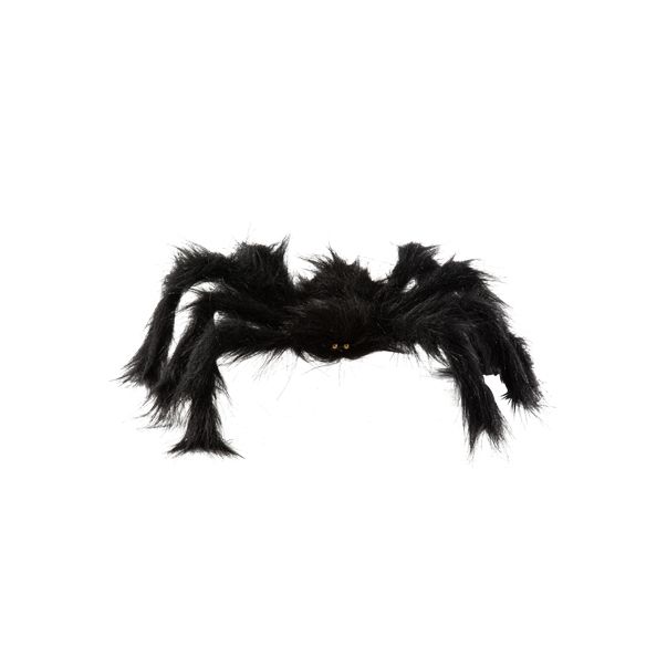  Fluffig svart spindel, 50cmx35cm
