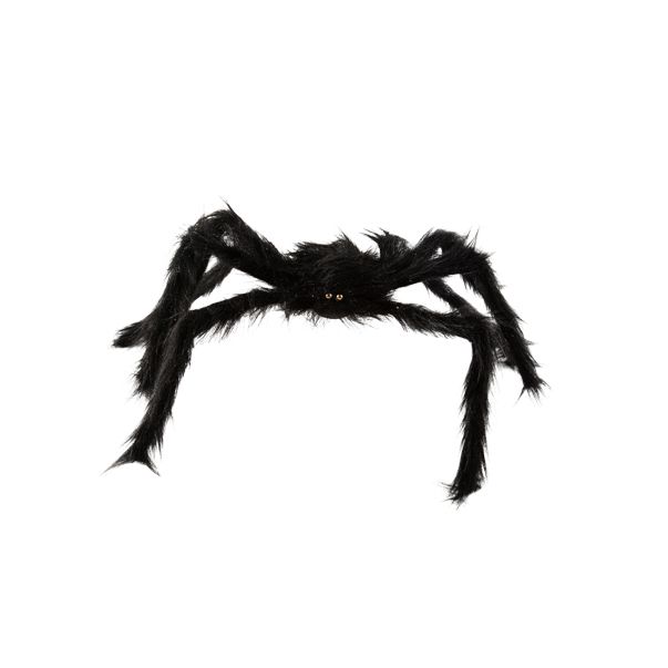  Fluffig svart spindel, 75cmx40cm