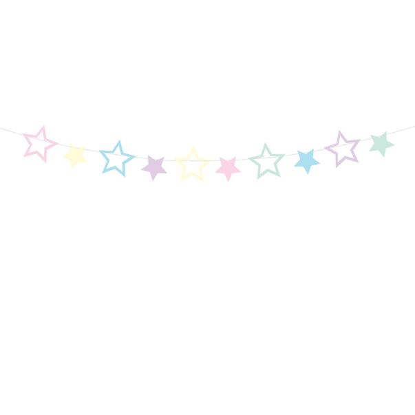 Stjärngirlang - Pastell