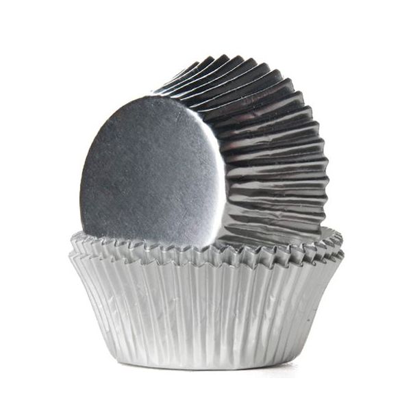 House of Marie Muffinsformar - Folie, silver, 24-pack