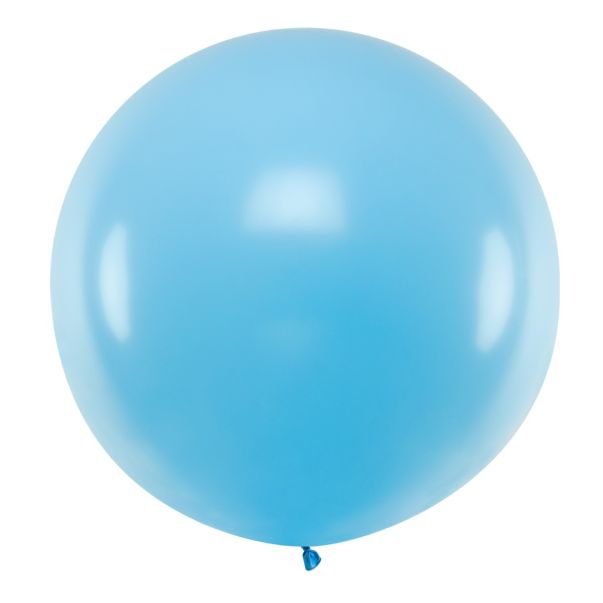  Jätteballong - Pastell, Ljusblå, 100cm