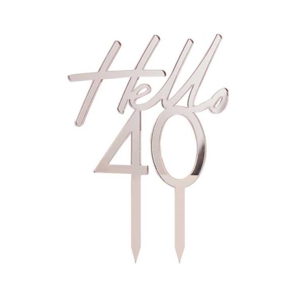  Tårtdekoration, " Hello 40"