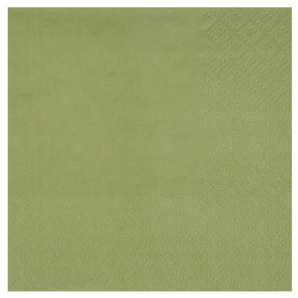  Servetter - Olivgrön, 25 st