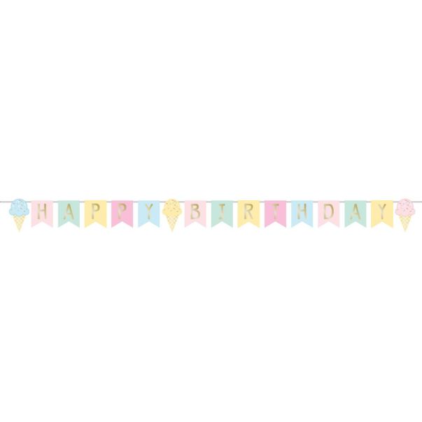  Glass banderoll - Happy Birthday