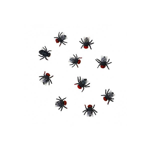  Plastflugor, 1,5 cm, 24-pack