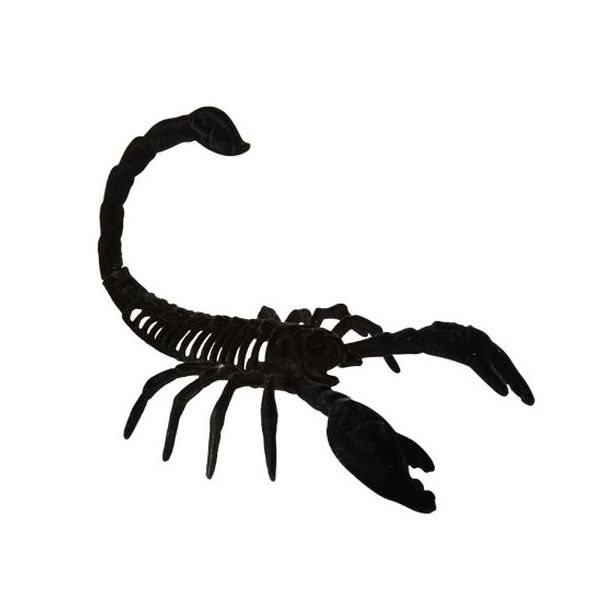  Skorpion  - Svart sammet, 20,5 cm