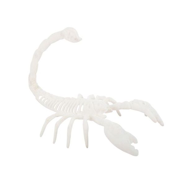  Skorpion  - Vit sammet, 20,5 cm