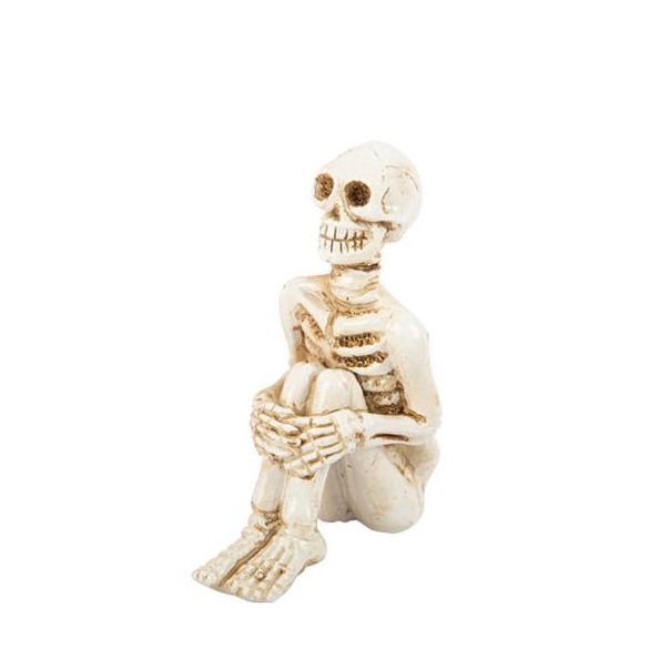  Sittande skelett, 7cm