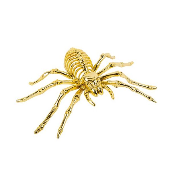  Spindel - Guldfärgad plast, 20,5 cm