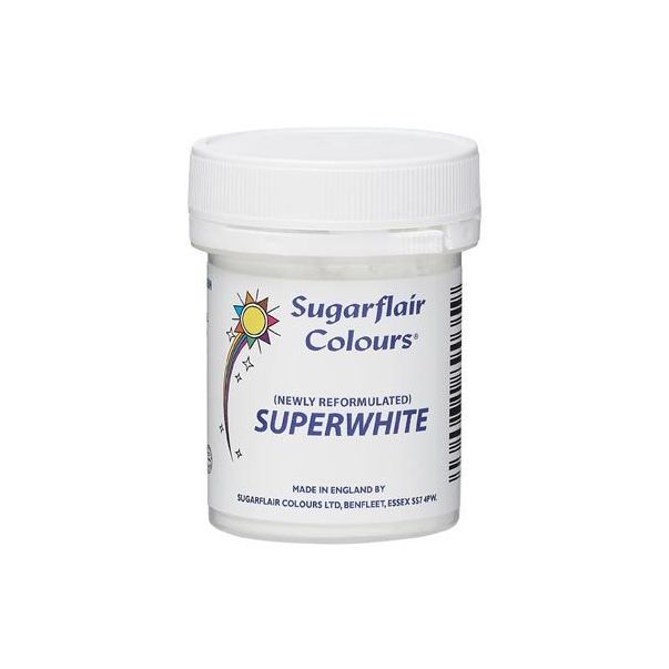 Sugarflair Sugarflair Superwhite - Vitt färgpulver, 20 g