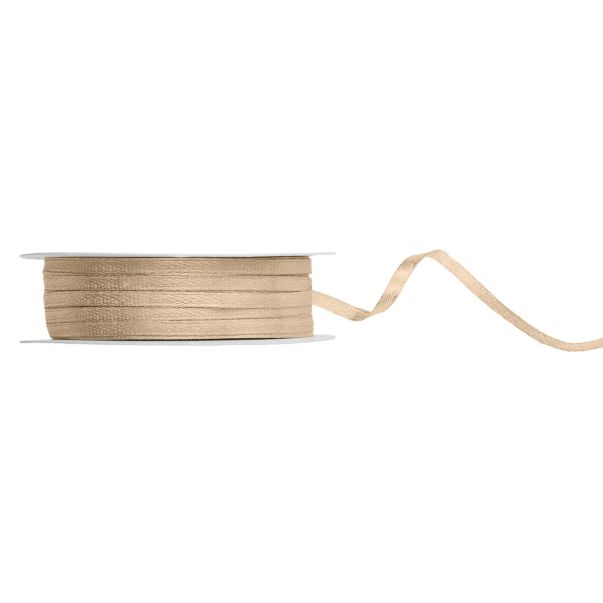  Satinband - Light Mocca, 3mm x 50m